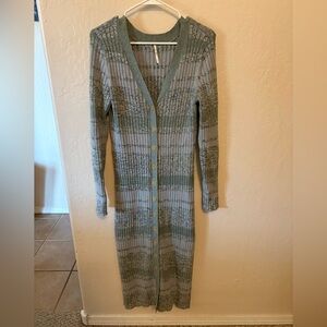 Free People Cozy Up Cardigan Maxi Dress. Size large. Preloved